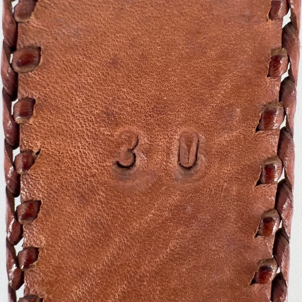 Men's 30 Handmade Guatemalan Belt Woven Textile Leather Boho Southwestern Unisex